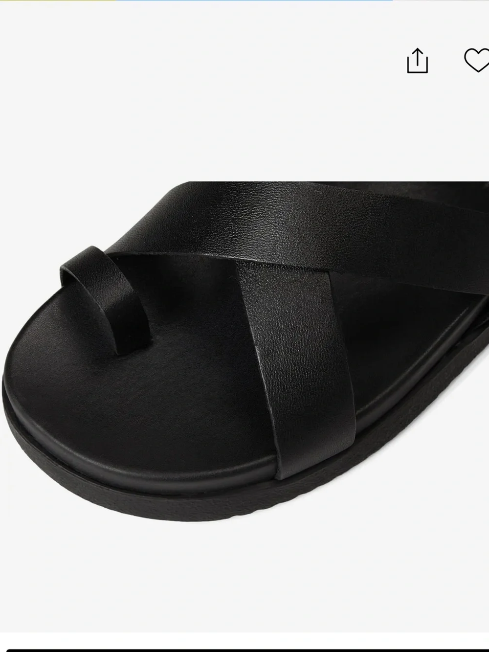Women’s Black Strappy Ankle-Sandal - Picture 2 of 4